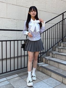 「バレエシューズ」｜ひろさん（レディース・155cm）の夏コーディネート