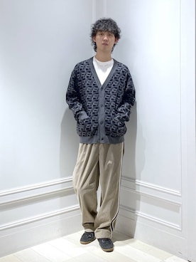 「GLOBAL WORK（グローバルワーク）のクリーンコーデュロイ/トラックパンツ/CLEAN MODE/589312（その他パンツ）」を使った、おざさん（メンズ・178cm）の秋コーディネート