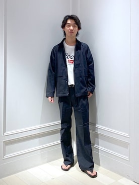 「アイテム（ミリタリージャケット）」を使った、おざさん（メンズ・178cm・20代）の秋コーディネート