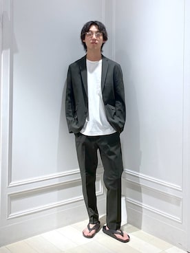 「アイテム（テーラードジャケット）」を使った、おざさん（メンズ・178cm・20代）の秋コーディネート