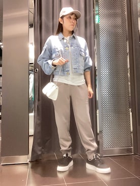 「ロゴバッグ」｜HAMAさん（レディース・158cm）の夏コーディネート