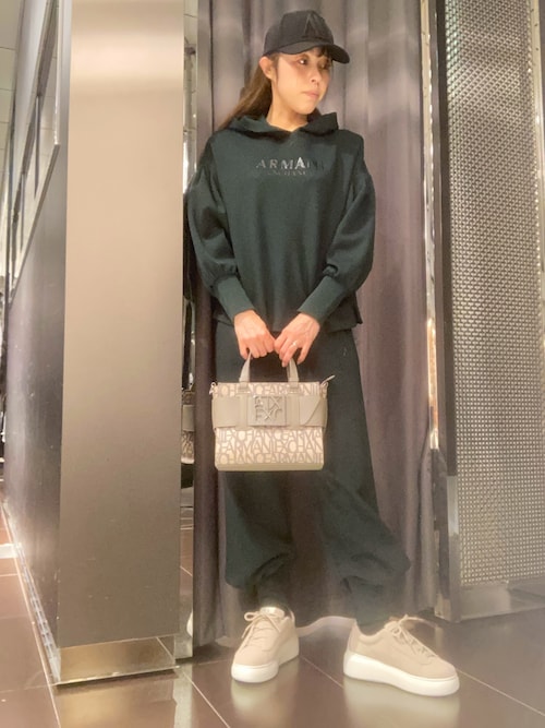 A|Xアルマーニ エクスチェンジ】ビッグラバーAXロゴ パネルキャップ