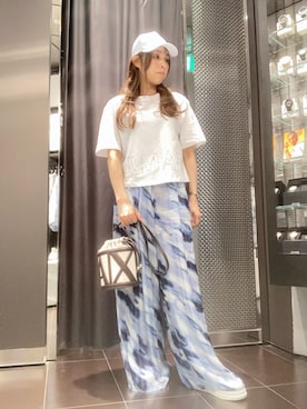 「アイテム（キャップ）」を使った、HAMAさん（レディース・158cm）の春コーディネート