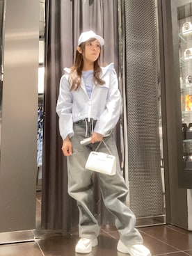 「ARMANI EXCHANGE（アルマーニエクスチェンジ）のアイテム」を使った、HAMAさん（レディース・158cm）の春コーディネート