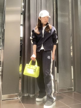 「ARMANI EXCHANGE（アルマーニエクスチェンジ）のアイテム」を使った、HAMAさん（レディース・158cm）の春コーディネート