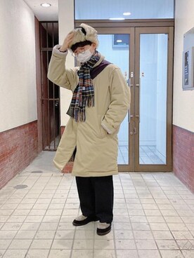 マフラーを使った ダウンコート のメンズ人気ファッションコーディネート Wear