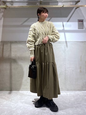 みのりさん（レディース・155cm）の冬コーディネート