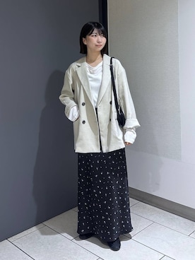 「LOWRYS FARM（ローリーズファーム）のアイテム（ジャケット/アウター）」を使った、みのりさん（レディース・155cm）の春コーディネート