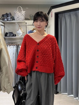 「LOWRYS FARM（ローリーズファーム）のアイテム（ハンドバッグ）」を使った、みのりさん（レディース・155cm）の秋コーディネート