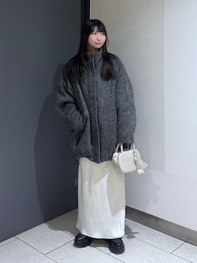 みのりさん（レディース・155cm）の冬コーディネート