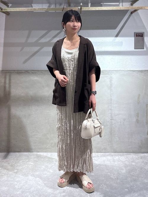 ローリーズファーム　クリンクルリボンワンピース LOWRYS FARM｜クリンクルリボンワンピース | Rakuten Fashion