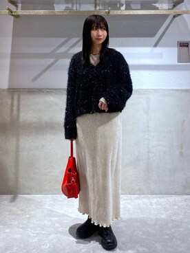 みのりさん（レディース・155cm）の冬コーディネート