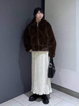 みのりさん（レディース・155cm）の冬コーディネート