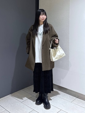 みのりさん（レディース・155cm）の冬コーディネート