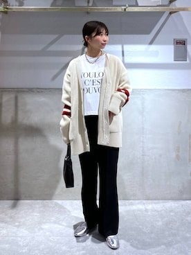 「LOWRYS FARM（ローリーズファーム）のチェーンネックレス　976398（ネックレス）」を使った、みのりさん（レディース・155cm）の春コーディネート