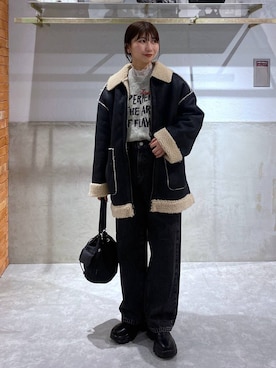 みのりさん（レディース・155cm）の冬コーディネート