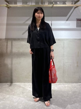 ノルマンディリネンワイドパンツ 249932を使った人気ファッション