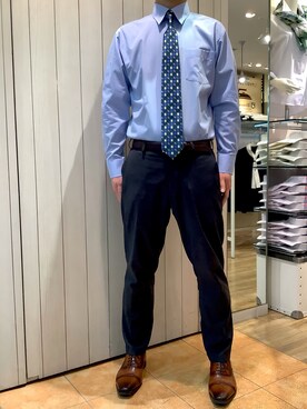 BRICK HOUSE シャツ工房 なんばウォーク店さん（メンズ・175cm）の春コーディネート
