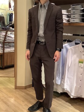 BRICK HOUSE シャツ工房 なんばウォーク店さん（メンズ・168cm）の秋コーディネート