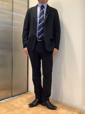 「TOKYO SHIRTS（トウキョウシャツ）のアイテム（ネクタイ）」を使った、BRICK HOUSE シャツ工房 なんばウォーク店さん（メンズ・168cm）の春コーディネート
