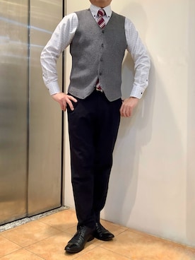 BRICK HOUSE シャツ工房 なんばウォーク店さん（メンズ・168cm）の春コーディネート