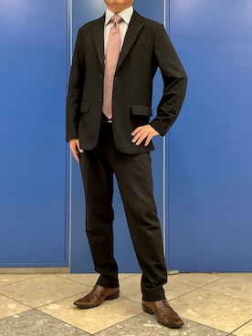 「アイテム（ビジネスシャツ）」を使った、BRICK HOUSE シャツ工房 なんばウォーク店さん（メンズ・168cm）の秋コーディネート
