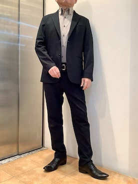 「東京シャツ」｜BRICK HOUSE シャツ工房 なんばウォーク店さん（メンズ・168cm）の春コーディネート