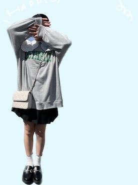 「flower（フラワー）のアイテム」を使った、美桜さん（レディース・155cm）の春コーディネート