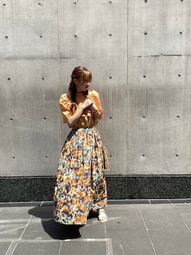 「Te chichi CLASSIC（テチチクラシック）のアイテム」を使った、美桜さん（レディース・155cm）の春コーディネート
