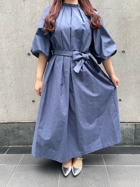 「Te chichi CLASSIC（テチチクラシック）のアイテム（ワンピース/ドレス）」を使った、美桜さん（レディース・155cm）の春コーディネート