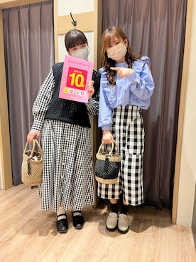 「テチチ(Te chichi)」｜「アイテム（シャツワンピース）」を使った、美桜さん（レディース・155cm）の春コーディネート