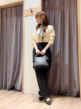 「アイテム（パンプス）」を使った、美桜さん（レディース・155cm）の冬コーディネート