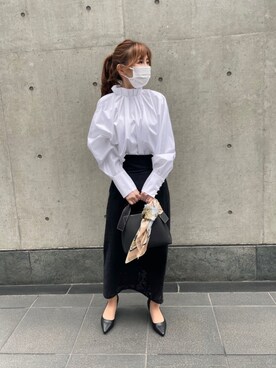 「Te chichi（テチチ）のアイテム（財布/小物）」を使った、美桜さん（レディース・155cm）の春コーディネート