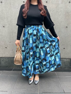「Te chichi CLASSIC（テチチクラシック）のアイテム（トップス）」を使った、美桜さん（レディース・155cm）の春コーディネート