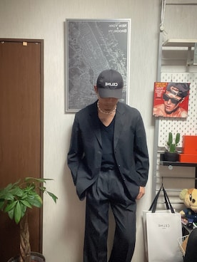 「CELINE（セリーヌ）のアイテム（帽子）」を使った、社畜で服好き【相互フォロー】さん（メンズ・175cm）の秋コーディネート