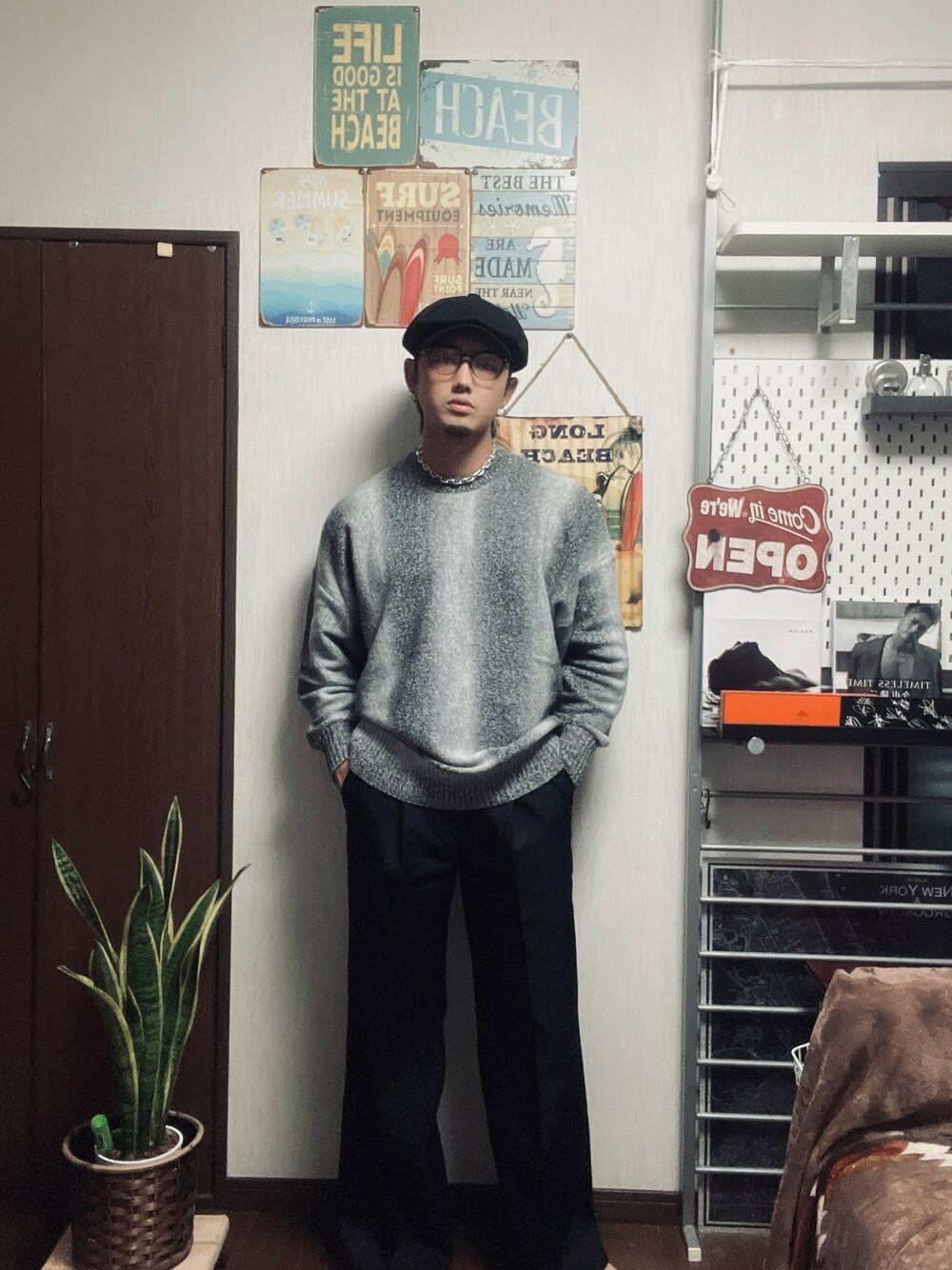 RRL（ダブル アール エル）の「ウール ヘリンボーン ニュース
