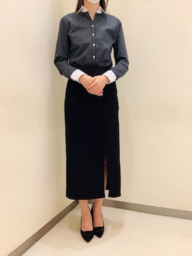 「ブリックハウス」｜BRICK HOUSE by Tokyo Shirts 松前エミフル店さん（レディース・162cm）の秋コーディネート