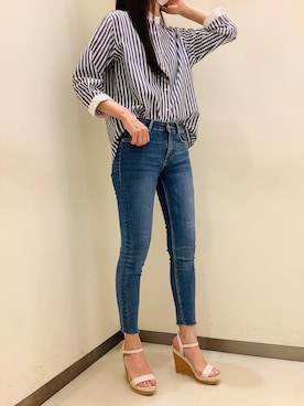 「クレリック」｜BRICK HOUSE by Tokyo Shirts 松前エミフル店さん（レディース・162cm）の夏コーディネート