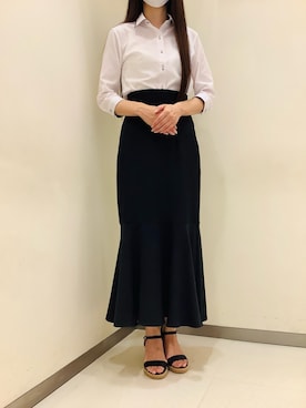 「ブリックハウス」｜BRICK HOUSE by Tokyo Shirts 松前エミフル店さん（レディース・162cm）の夏コーディネート