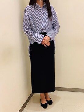 「アイテム（ビジネスシャツ）」を使った、BRICK HOUSE by Tokyo Shirts 松前エミフル店さん（レディース・162cm）の秋コーディネート