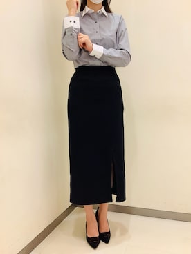 「ブリックハウス」｜BRICK HOUSE by Tokyo Shirts 松前エミフル店さん（レディース・162cm）の秋コーディネート