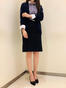 「クレリック」｜BRICK HOUSE by Tokyo Shirts 松前エミフル店さん（レディース・162cm）の秋コーディネート