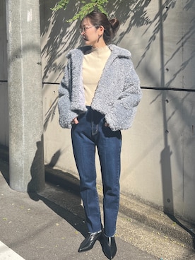 「FREE'S MART（フリーズマート）のアイテム（ブルゾン）」を使った、RINAさん（レディース・160cm）の秋コーディネート