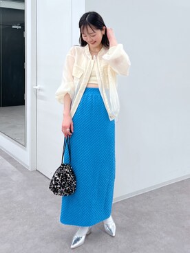 「FREE'S MART（フリーズマート）のアイテム（ブルゾン）」を使った、RINAさん（レディース・160cm）の春コーディネート