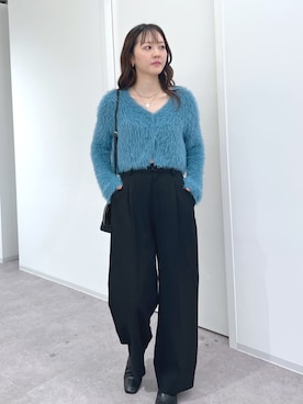 「FREE'S MART（フリーズマート）のアイテム（スラックス）」を使った、RINAさん（レディース・160cm）の秋コーディネート