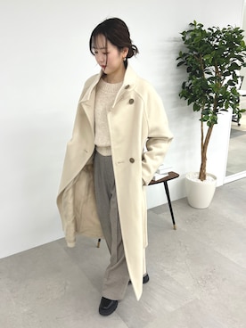「FREE'S MART（フリーズマート）のアイテム（その他アウター）」を使った、RINAさん（レディース・160cm）の秋コーディネート