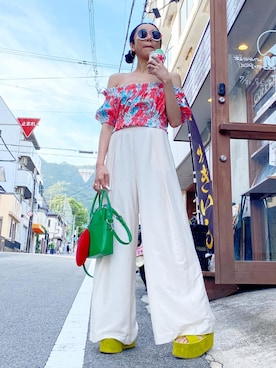 「アイテム（ピアス（両耳用））」を使った、aegchangさん（レディース・165cm・40代）の夏コーディネート