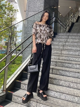 中村樹李亜さん(レディース・175cm)の夏コーディネート