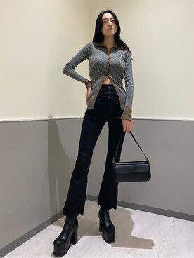 中村樹李亜さん（レディース・175cm）の秋コーディネート