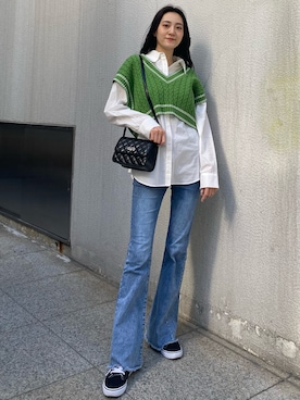 中村樹李亜さん(レディース・175cm)の冬コーディネート